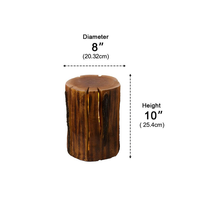 Realistic Tree Stump Landscape Light, Waterproof IP54, Resin Pathway/Garden/Lawn Accent Lighting