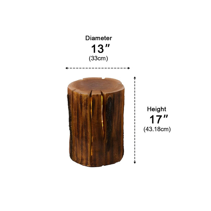 Realistic Tree Stump Landscape Light, Waterproof IP54, Resin Pathway/Garden/Lawn Accent Lighting