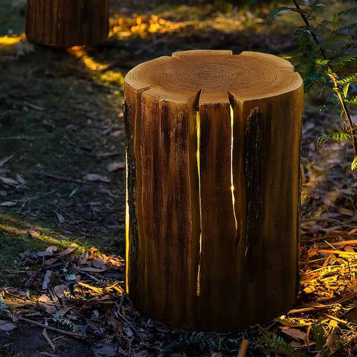 Realistic Tree Stump Landscape Light, Waterproof IP54, Resin Pathway/Garden/Lawn Accent Lighting