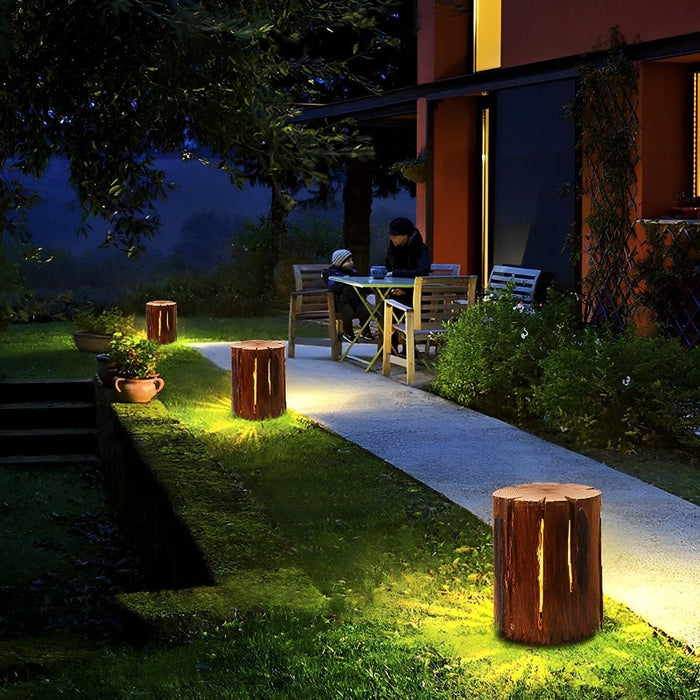 Realistic Tree Stump Landscape Light, Waterproof IP54, Resin Pathway/Garden/Lawn Accent Lighting