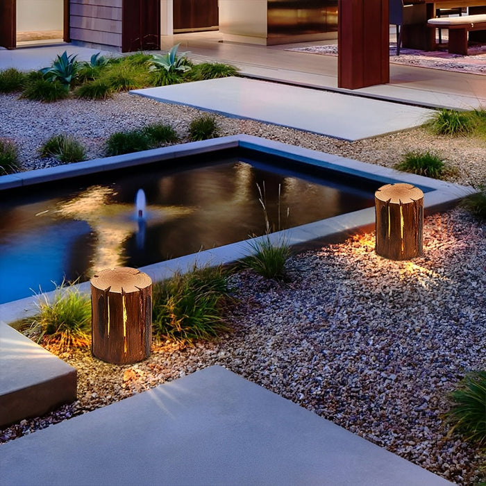Realistic Tree Stump Landscape Light, Waterproof IP54, Resin Pathway/Garden/Lawn Accent Lighting
