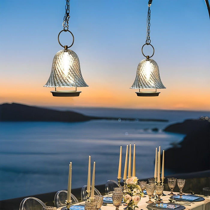 Solar Waterproof Bell Hanging Light, Wind Chime, Outdoor Decorative Ambiance for Porch/Garden/Patio