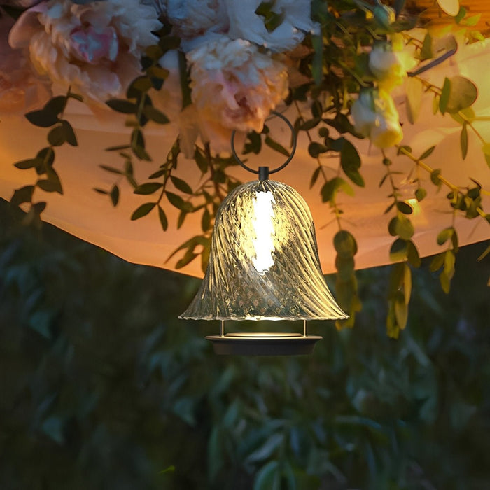Solar Waterproof Bell Hanging Light, Wind Chime, Outdoor Decorative Ambiance for Porch/Garden/Patio
