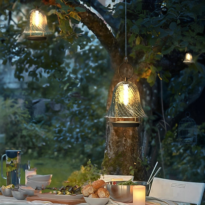 Solar Waterproof Bell Hanging Light, Wind Chime, Outdoor Decorative Ambiance for Porch/Garden/Patio