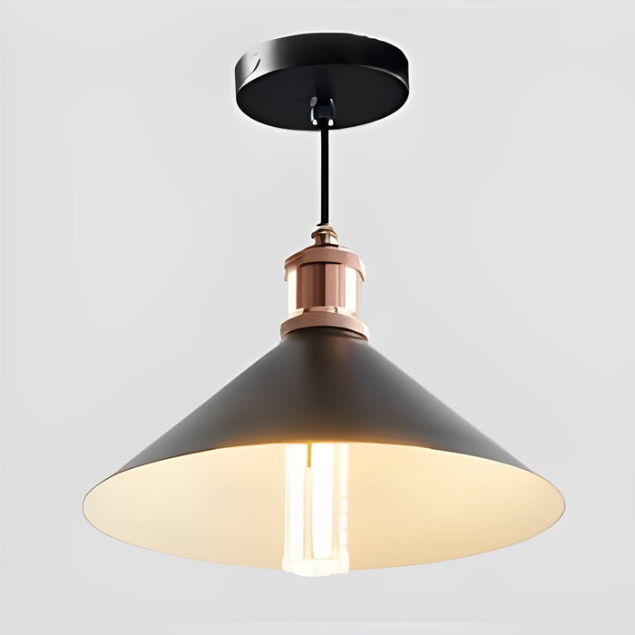 Solar Conical LED Pendant Light, Dusk to Dawn Garden Lighting, Waterproof Hanging for Patio/Yard