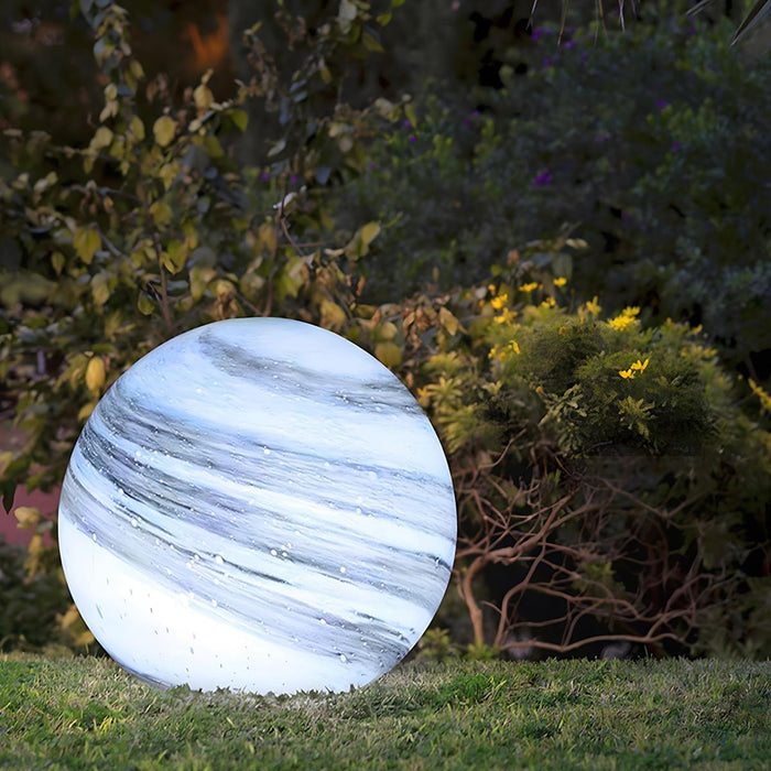 Waterproof Solar Globe Planet LED Light - Outdoor Landscape Lighting, Garden Pathway Accent