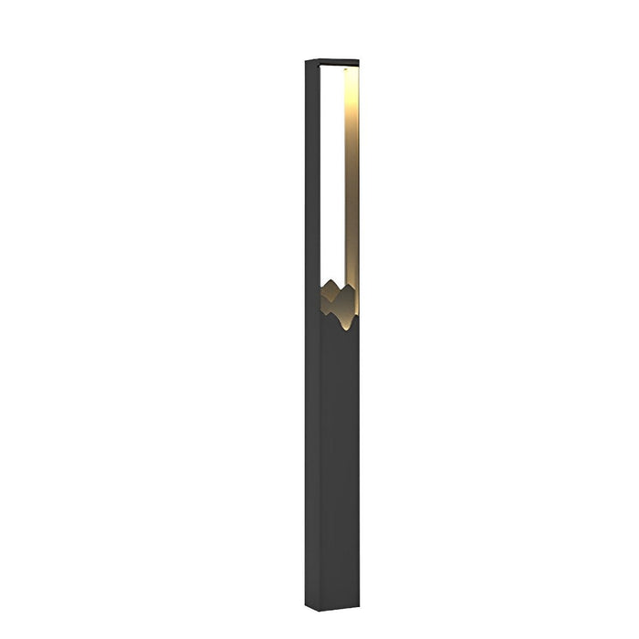 Solar Path Light - Mountain Scenery Outdoor Landscape Lighting, Waterproof Stainless Steel Garden Art