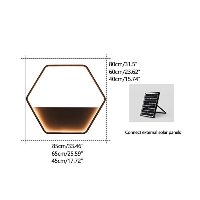 Solar LED Wall Planter Light - Outdoor Waterproof - Integrated Plant Pot, Garden Decor
