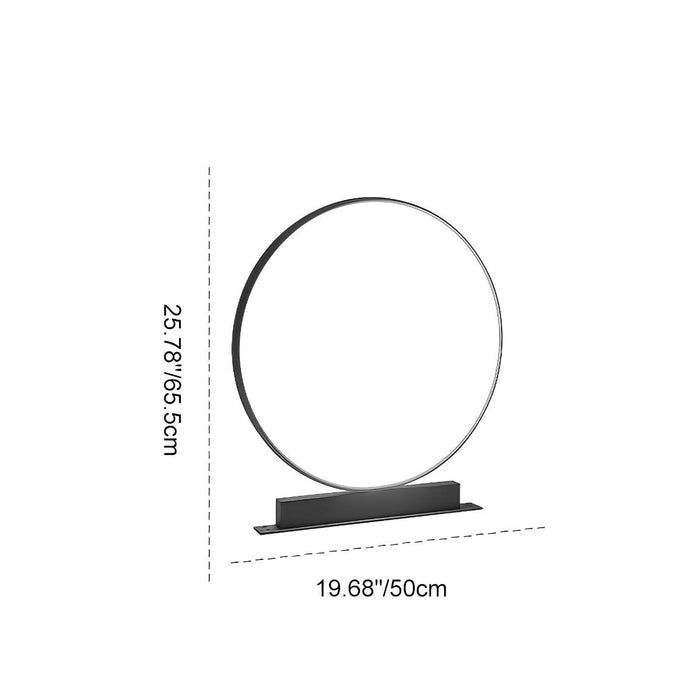 Solar Halo Ring Landscape Light, Waterproof IP65, Modern Lawn/Garden/Patio Accent, Dusk to Dawn