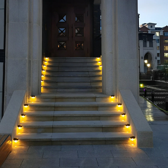 Solar Dusk to Dawn Modern Minimalist Outdoor Fence Wall Pathway Light, Waterproof IP65 LED, Garden/Yard/Patio