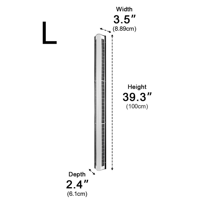 Solar Modern Rectangular Minimalist LED Strip Light - Waterproof Outdoor Wall Sconce