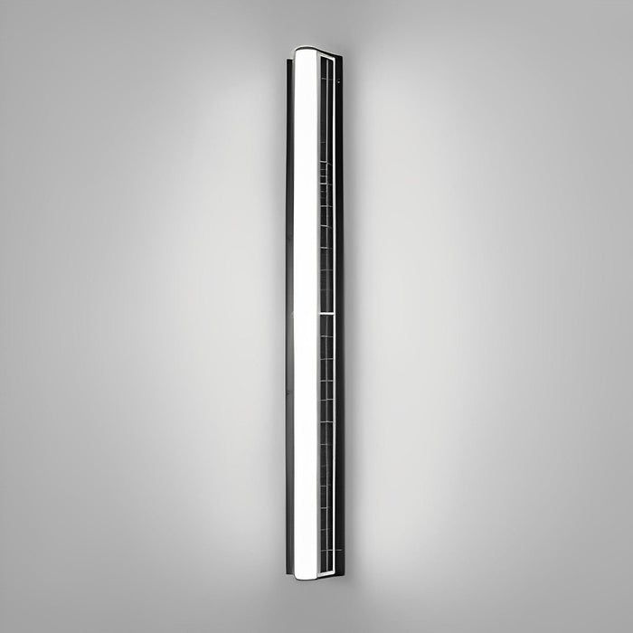 Solar Modern Rectangular Minimalist LED Strip Light - Waterproof Outdoor Wall Sconce