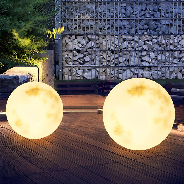 Solar Moon Ball Light, Waterproof Garden Landscape Lighting, Dusk to Dawn Pathway/Yard Decor
