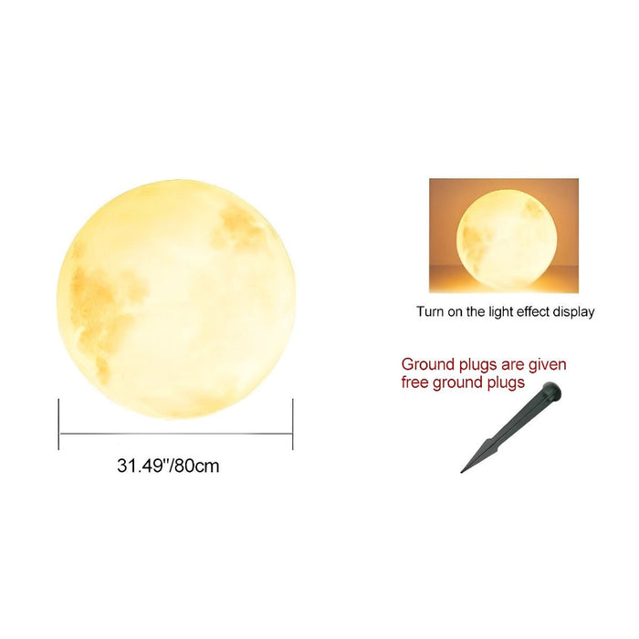 Solar Moon Ball Light, Waterproof Garden Landscape Lighting, Dusk to Dawn Pathway/Yard Decor