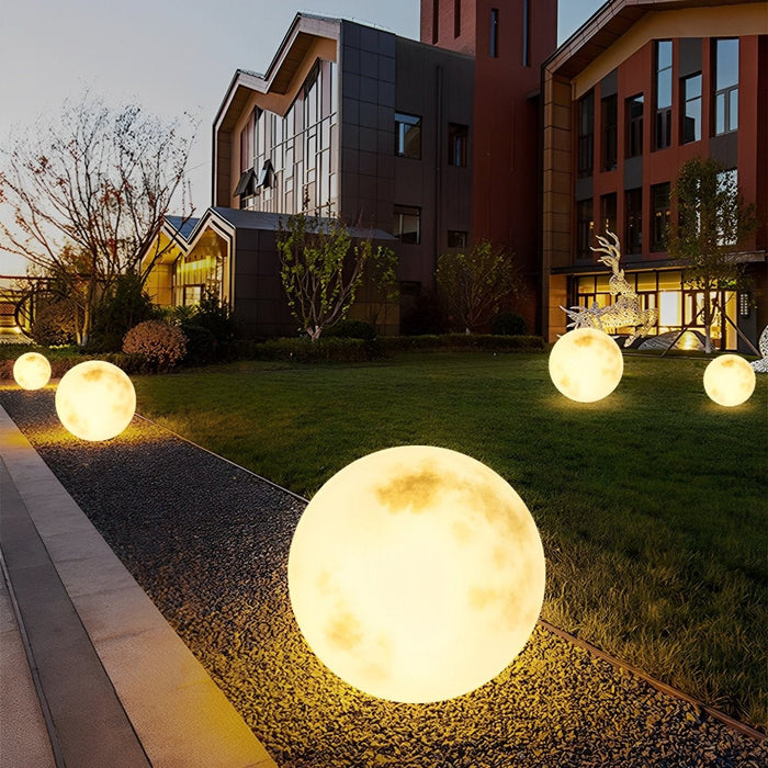 Solar Moon Ball Light, Waterproof Garden Landscape Lighting, Dusk to Dawn Pathway/Yard Decor