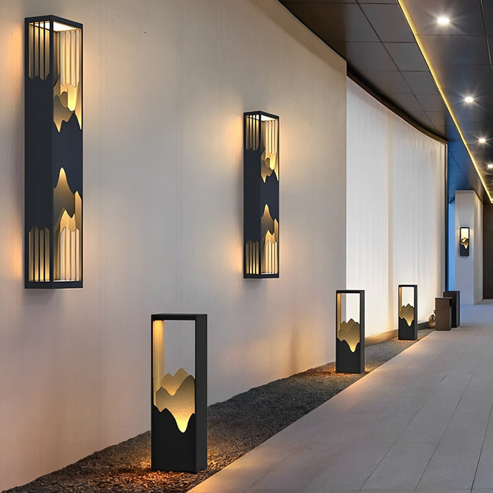 Solar Outdoor Wall Sconce, Waterproof Landscape Lighting, Dusk to Dawn, Garden/Patio/Yard