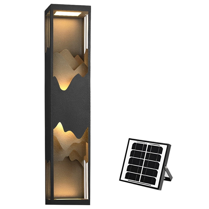 Solar Outdoor Wall Sconce, Waterproof Landscape Lighting, Dusk to Dawn, Garden/Patio/Yard