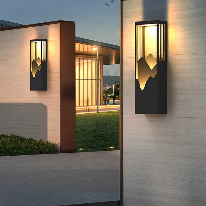 Solar Outdoor Wall Sconce, Waterproof Landscape Lighting, Dusk to Dawn, Garden/Patio/Yard
