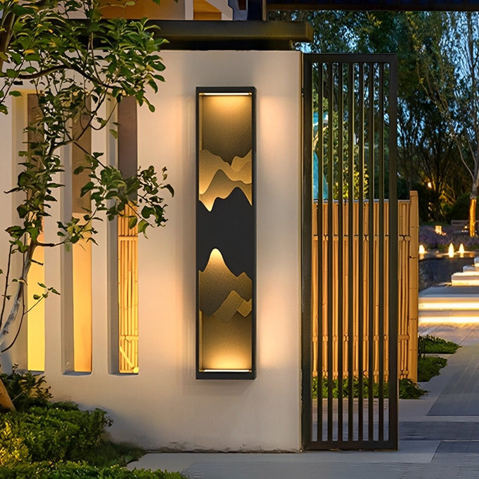 Solar Outdoor Wall Sconce, Waterproof Landscape Lighting, Dusk to Dawn, Garden/Patio/Yard