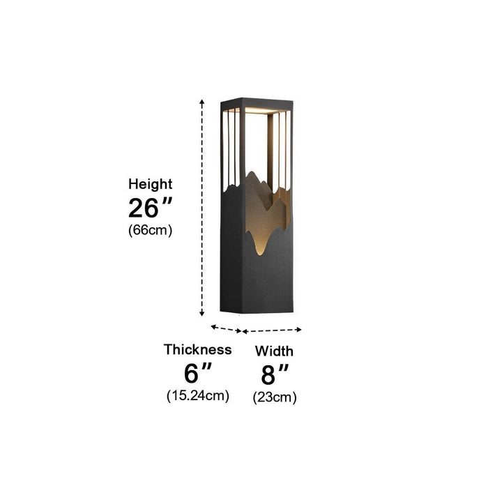 Solar Outdoor Wall Sconce, Waterproof Landscape Lighting, Dusk to Dawn, Garden/Patio/Yard