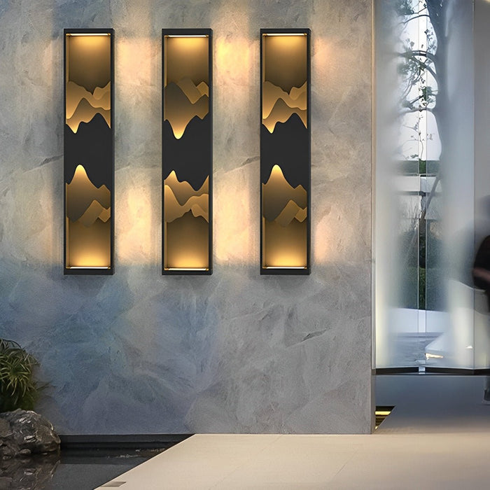 Solar Outdoor Wall Sconce, Waterproof Landscape Lighting, Dusk to Dawn, Garden/Patio/Yard