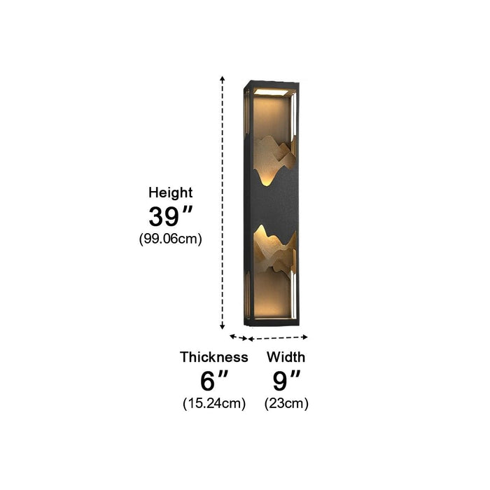 Solar Outdoor Wall Sconce, Waterproof Landscape Lighting, Dusk to Dawn, Garden/Patio/Yard