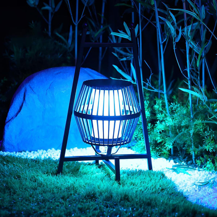 Outdoor Floor Lamp Lantern - Waterproof Solar / Plug-in / USB Rechargeable Patio Garden Lighting