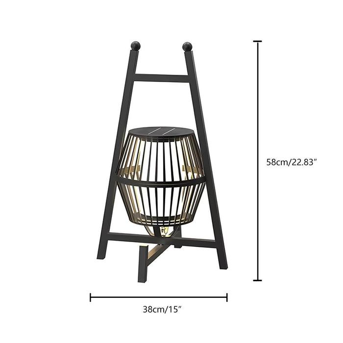 Outdoor Floor Lamp Lantern - Waterproof Solar / Plug-in / USB Rechargeable Patio Garden Lighting