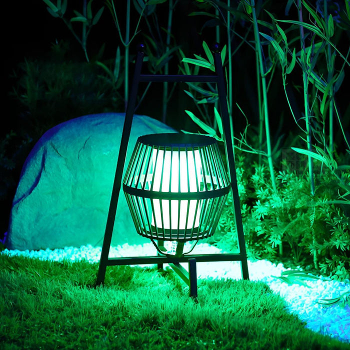 Outdoor Floor Lamp Lantern - Waterproof Solar / Plug-in / USB Rechargeable Patio Garden Lighting