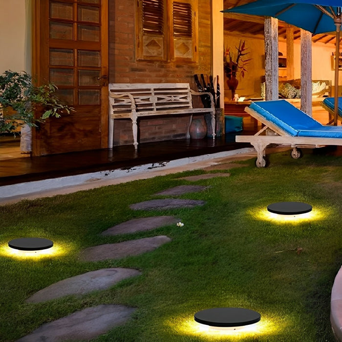 Outdoor Solar Ground Light - Waterproof LED Landscape Lighting for Garden, Pathway, Patio