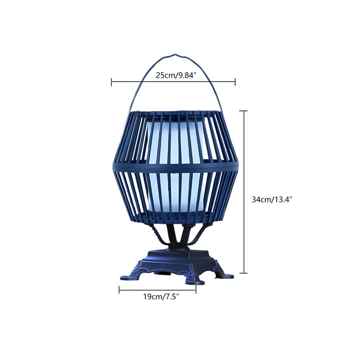 Solar Outdoor Lantern, Waterproof IP65, Dusk to Dawn, Tabletop/Hanging/Post Light, Colorful LED