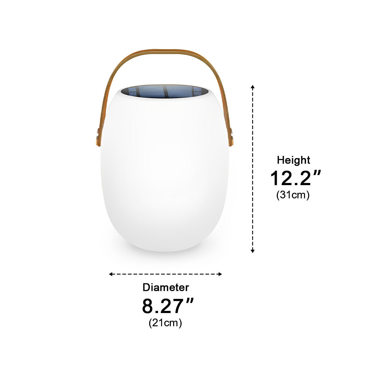 Solar Portable Lantern, Outdoor Camping Light, Rechargeable LED, Emergency