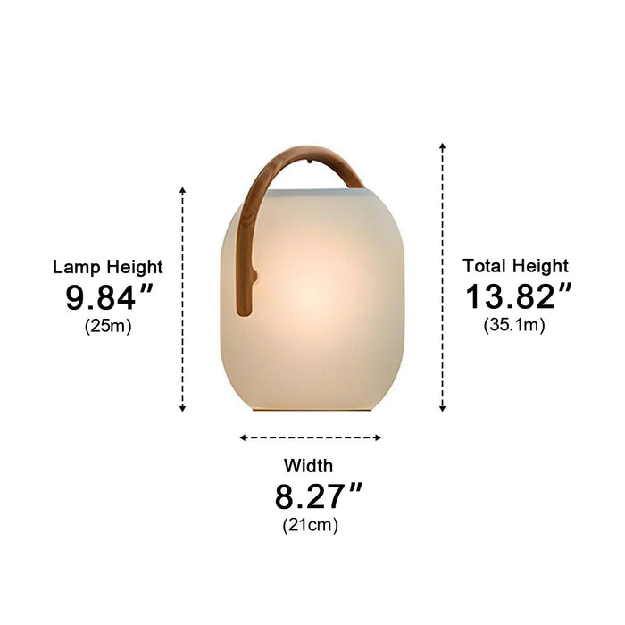 Solar Waterproof Oval Tabletop Lantern, Outdoor Garden/Patio/Yard Light