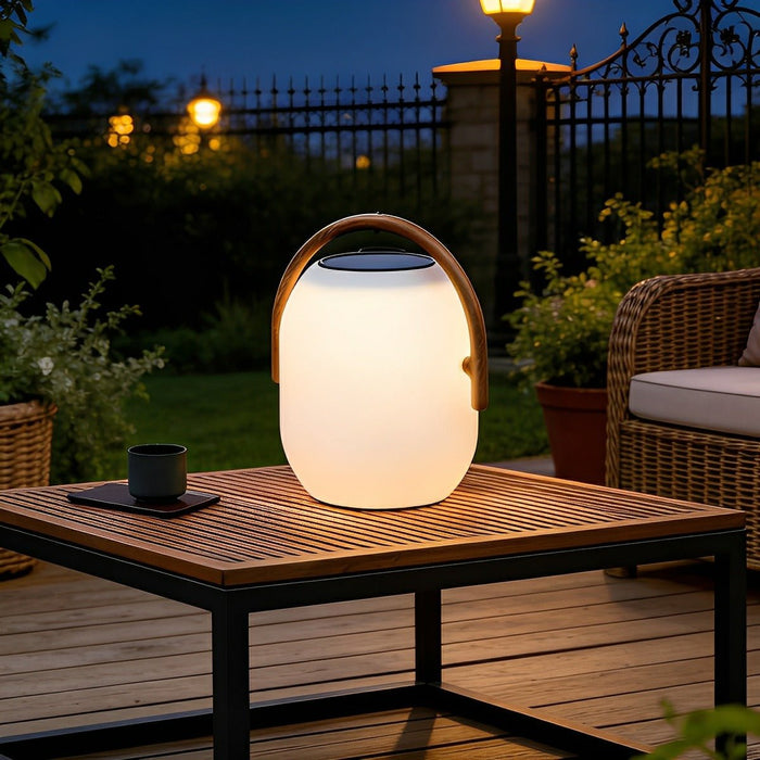 Solar Waterproof Oval Tabletop Lantern, Outdoor Garden/Patio/Yard Light