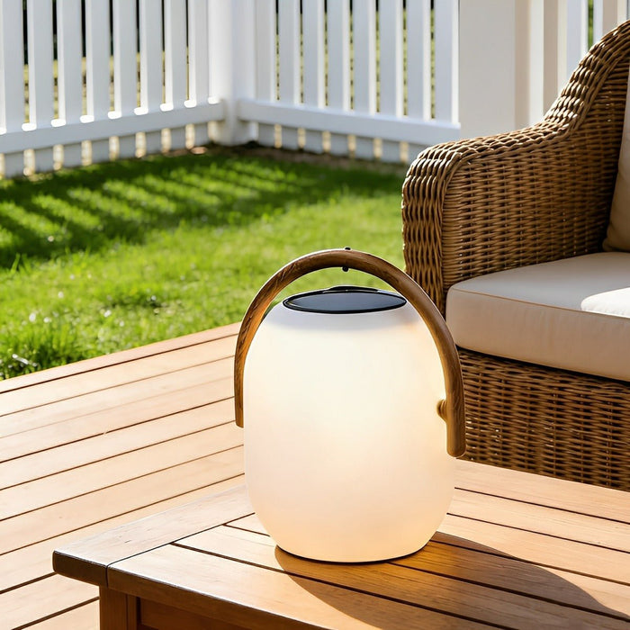 Solar Waterproof Oval Tabletop Lantern, Outdoor Garden/Patio/Yard Light