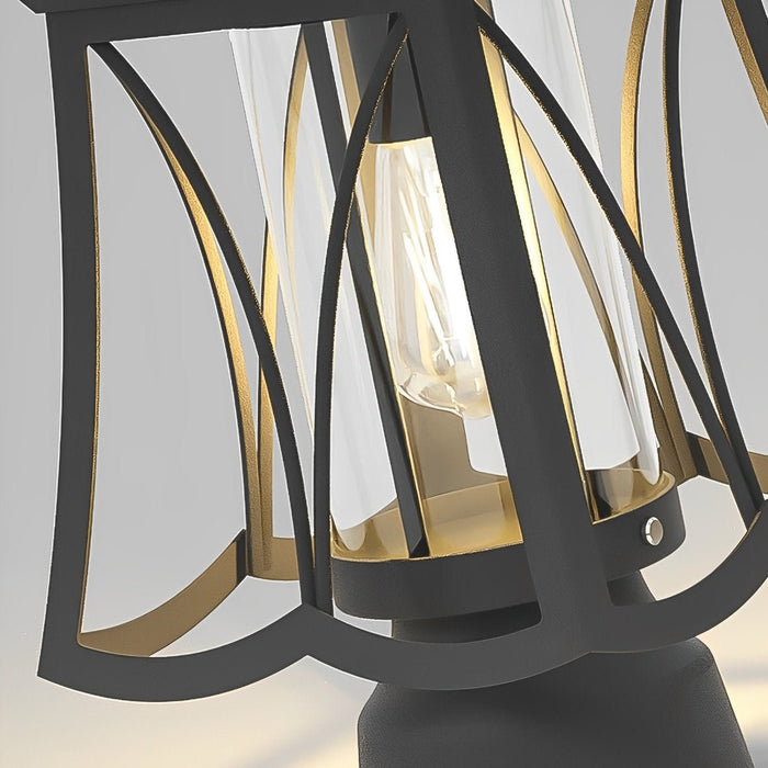 Solar Powered Post Lantern, Vintage LED, Dusk to Dawn, IP65 Waterproof, Garden/Yard/Patio Security, Easy Install