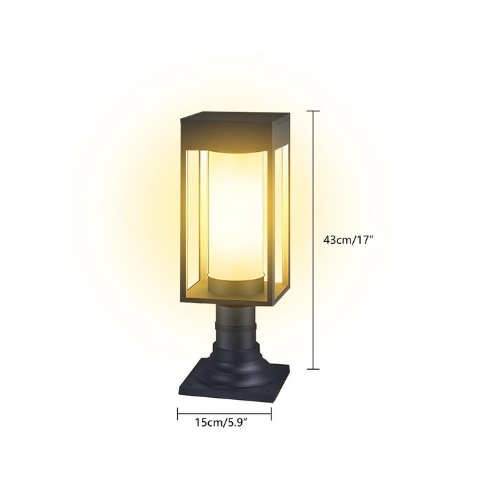 Solar Outdoor Post Light, IP55 Waterproof, Die-cast Aluminum, Pathway/Lawn/Garden