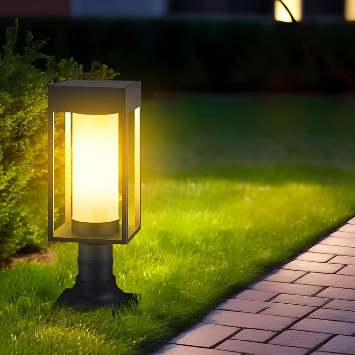Solar Outdoor Post Light, IP55 Waterproof, Die-cast Aluminum, Pathway/Lawn/Garden