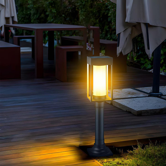 Solar Outdoor Post Light, IP55 Waterproof, Die-cast Aluminum, Pathway/Lawn/Garden