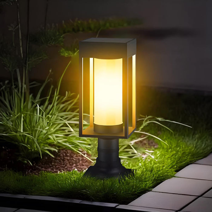Solar Outdoor Post Light, IP55 Waterproof, Die-cast Aluminum, Pathway/Lawn/Garden