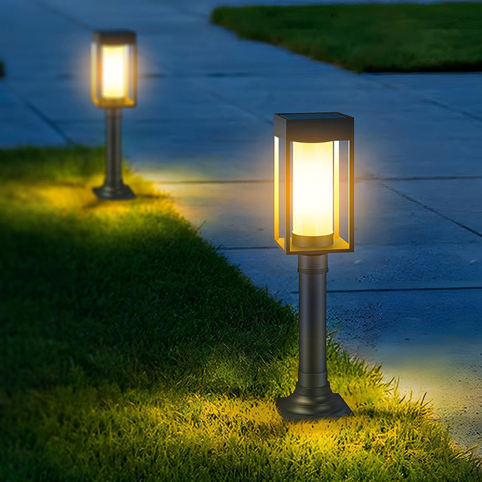 Solar Outdoor Post Light, IP55 Waterproof, Die-cast Aluminum, Pathway/Lawn/Garden