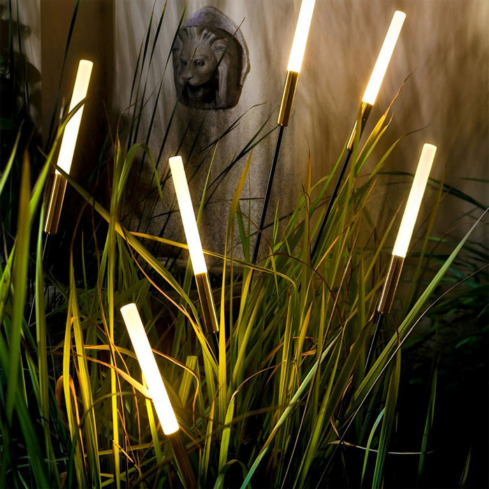 Solar Reed Shaped Outdoor Landscape Lights, Waterproof LED Garden/Pathway/Lawn Lighting, Easy Install