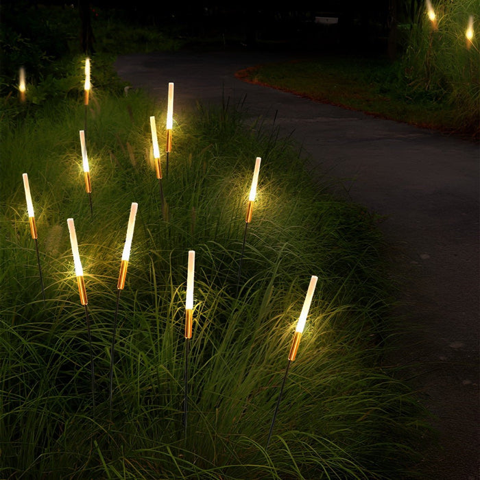 Solar Reed Shaped Outdoor Landscape Lights, Waterproof LED Garden/Pathway/Lawn Lighting, Easy Install