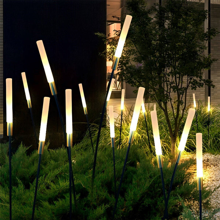 Solar Reed Shaped Outdoor Landscape Lights, Waterproof LED Garden/Pathway/Lawn Lighting, Easy Install