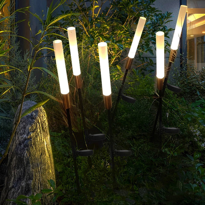 Solar Reed Shaped Outdoor Landscape Lights, Waterproof LED Garden/Pathway/Lawn Lighting, Easy Install