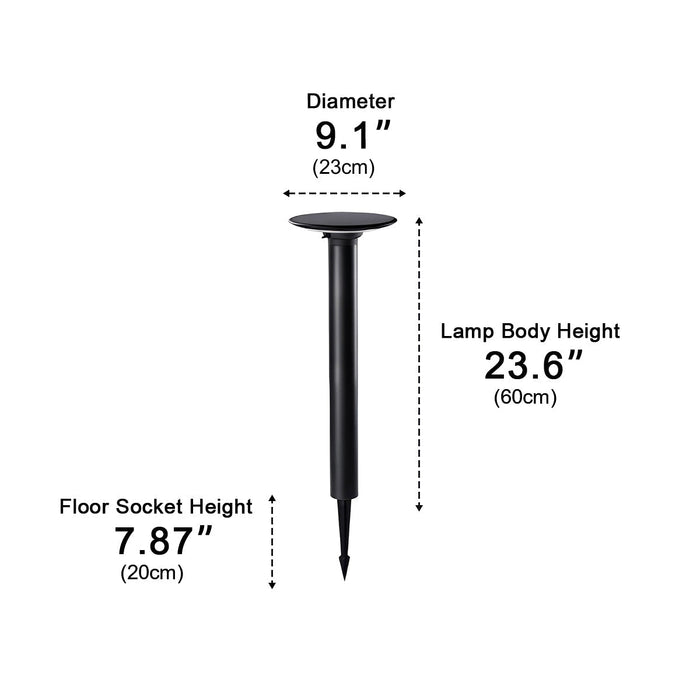 Solar LED Path Light, Dusk to Dawn Waterproof, UFO Design for Garden/Patio/Yard