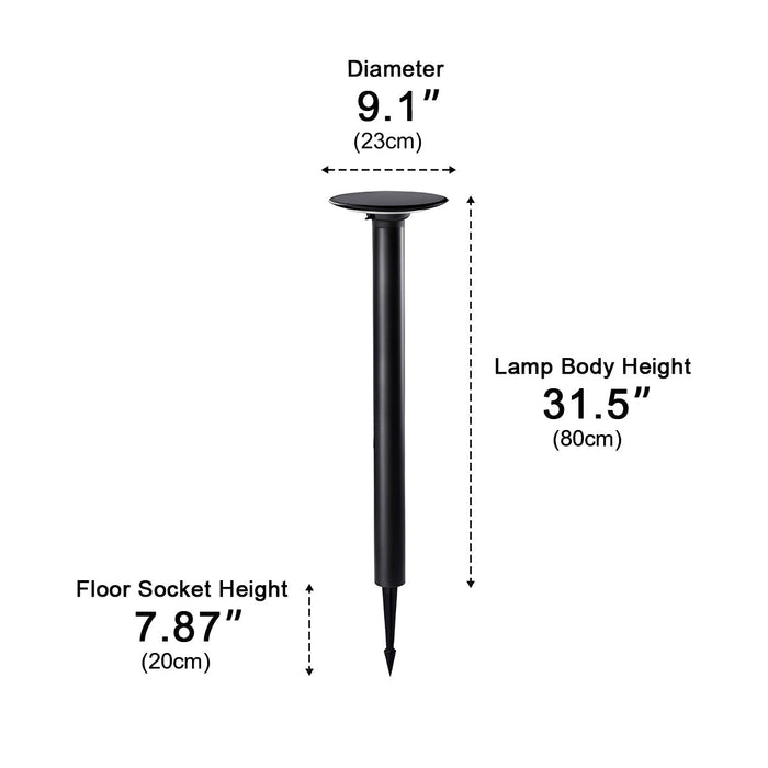 Solar LED Path Light, Dusk to Dawn Waterproof, UFO Design for Garden/Patio/Yard