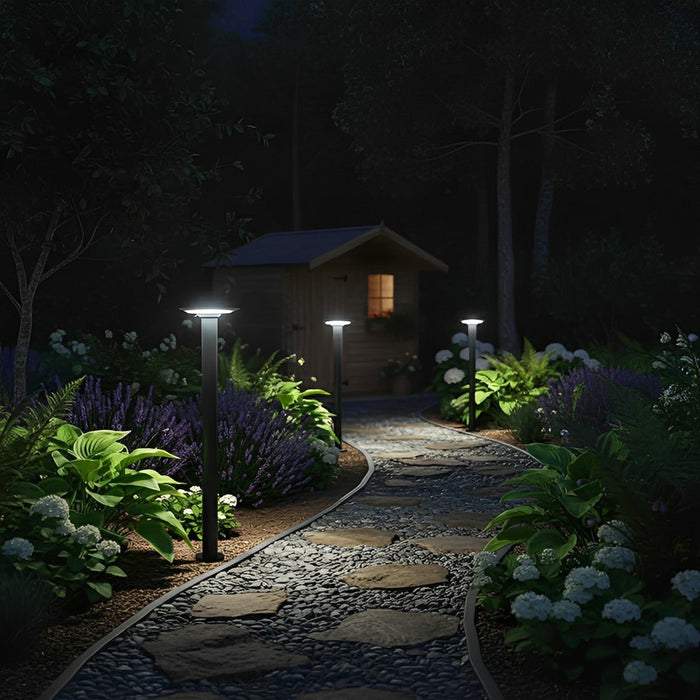 Solar LED Path Light, Dusk to Dawn Waterproof, UFO Design for Garden/Patio/Yard