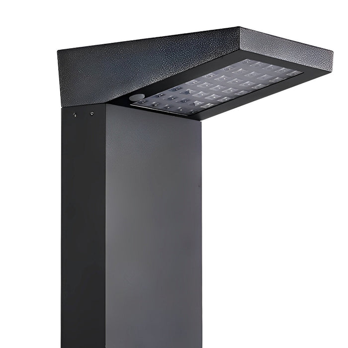 Solar Dusk to Dawn 7-Shaped LED Pathway Post Light, Waterproof Modern Design for Garden/Yard