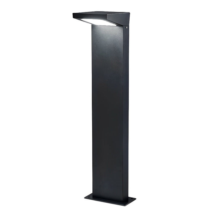 Solar Dusk to Dawn 7-Shaped LED Pathway Post Light, Waterproof Modern Design for Garden/Yard